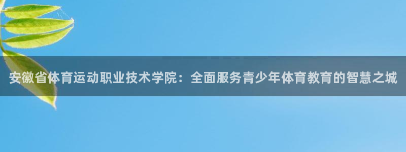 一竞技官网下载平台注册流程视频：安徽省体育运动职业技术学院：