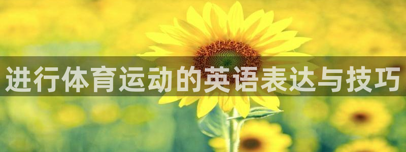 一竞技官网登录入口：进行体育运动的英